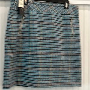 Wool plaid mini skirt